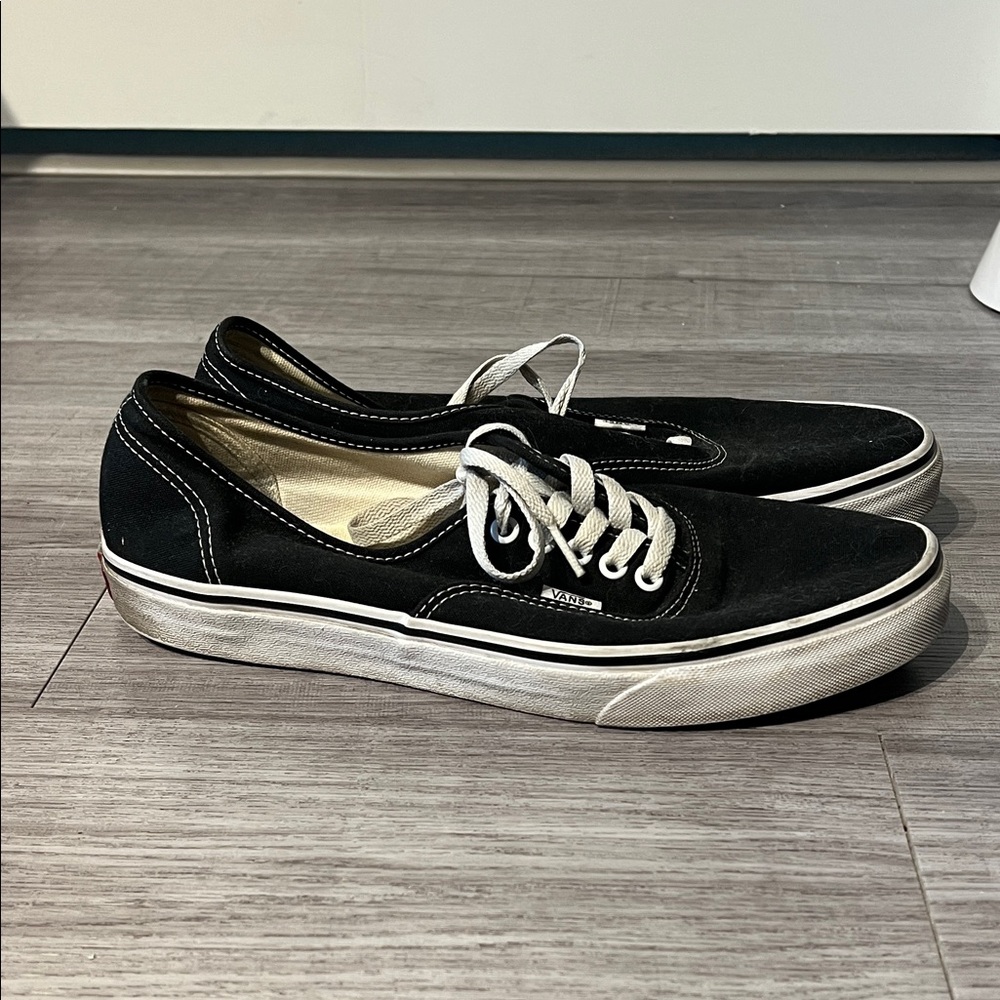 Vans Black and White Authentic Canvas Shoes